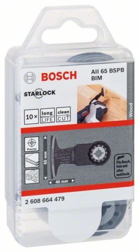 BOSCH RB – 10 pièces AII65 BSPB 40 x 65 mm 2608664479