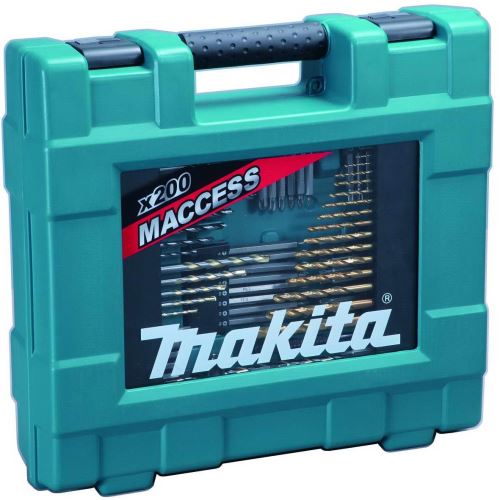 MAKITA jeu d'embouts et de forets 200 pièces dans un coffret en plastique D-37194