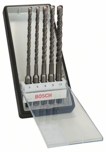 BOSCH jeu de 5 perforateurs Robust Line SDS-plus-5 Ø 6,6,8,8,10 x 165mm 2607019928