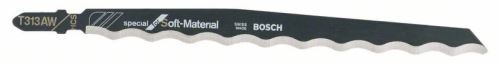 BOSCH Lame de scie pour scie alternative T 313 AW Spéciale pour matériaux souples (3 pcs) 2608635187