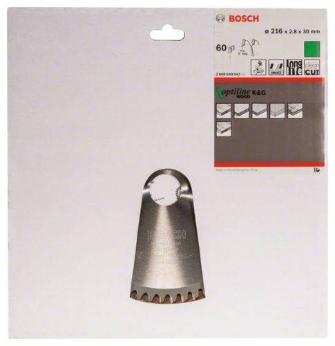 BOSCH Lame de scie Optiline Wood 216 x 30 x 2,8 mm, 60 2608640642