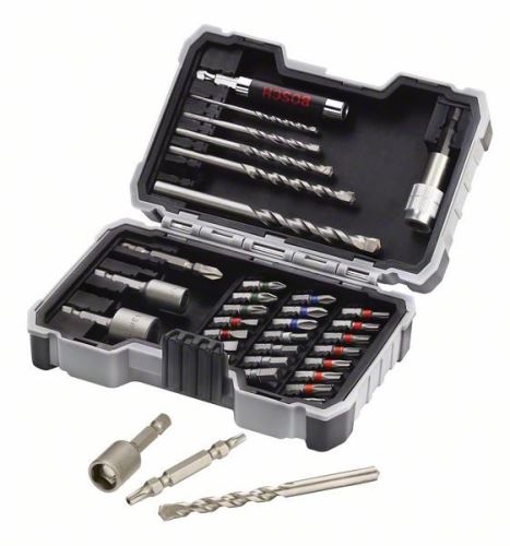 BOSCH Jeu d'embouts à visser et forets PRO-Mix set béton - 35 pcs 2607017326