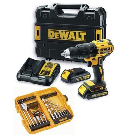 Perceuse-visseuse sans fil DeWALT, 18V, 2x batterie LI-Ion/2,0Ah DCD777D2K