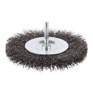 Brosse disque en fil d'acier MAKITA, tige cylindrique, 100x6 mm D-39992