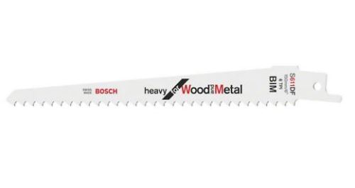 BOSCH Lame de scie pour scie à queue S 611 DF Heavy pour le bois et le métal (5 pièces) 2608656258