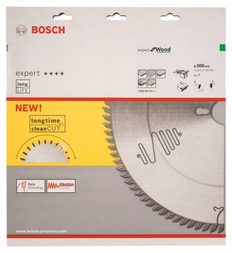 BOSCH Lame de scie Expert pour le bois 300 x 30 x 3,2 mm, 96 2608642511