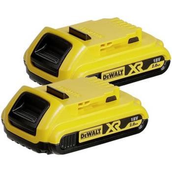 Kit de démarrage DeWALT 18V 2 batteries 2Ah DCB183D2