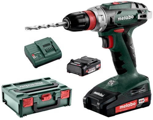 Perceuse-visseuse sans fil METABO BS 18 Quick 2x2.0 Li-Power, SC60 602217500