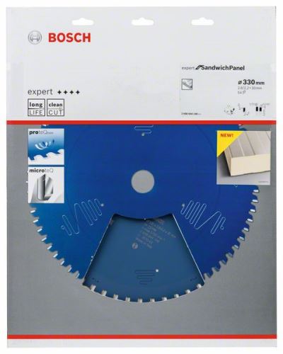 BOSCH Lame de scie Expert pour panneau sandwich 330 x 30 x 2,6 mm, 54 2608644146