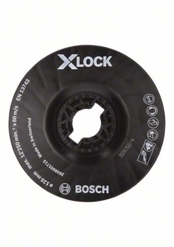 BOSCH X-LOCK Plaque d'appui, moyenne 125 mm, 12 500 tr/min 2608601715