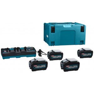 MAKITA Li-ion XGT 40V ensemble 4 pièces BL4050F+1 pièce DC40RB+1 pièce Makpac 191U42-2