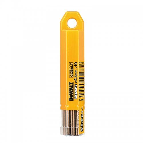 DeWALT Foret à métaux HSS-E COBALT 4,5 × 80 mm (10 pièces) DT4927