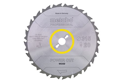 METABO Lame de scie HW/CT 300 x 30 mm, 28 dents 628014000