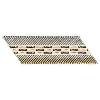 Clous en bande galvanisés à chaud convexes DeWALT, 3,1 x 75 mm (1 100 pièces) DNPT31R75HDZ