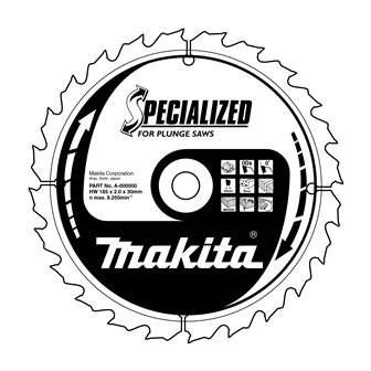 Lame de scie à bois MAKITA SPECIALIZED 160x2,2x20 mm 28 dents pour scies plongeantes B-09260