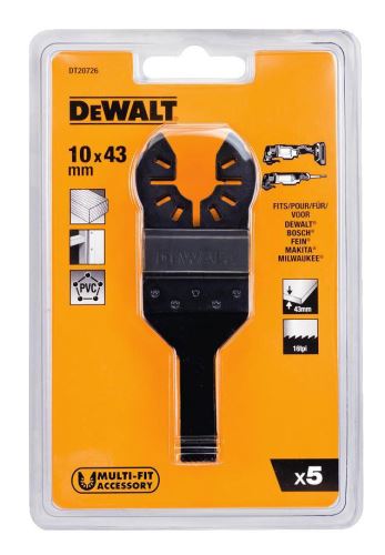 Lames de scie DeWALT (5 pièces) pour couper les détails 10 x 43 mm (5 x DT20706) DT20726