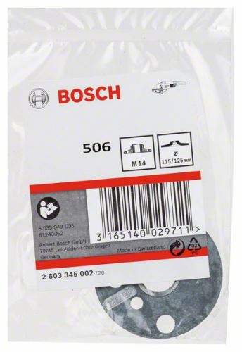 BOSCH Écrou rond avec bride filetée M 14 115/125 mm 2603345002