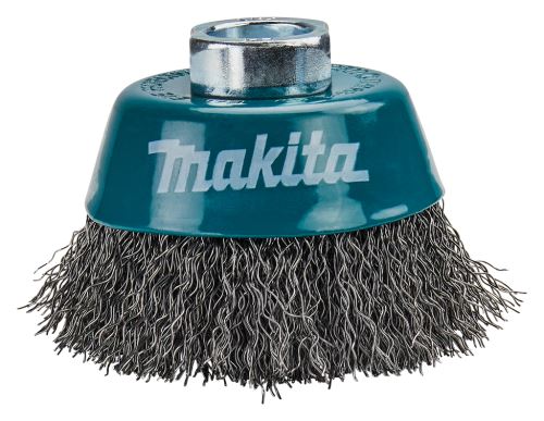 Brosse boisseau en fil d'acier MAKITA, fil ondulé 0,3 mm, 60 mm D-24072