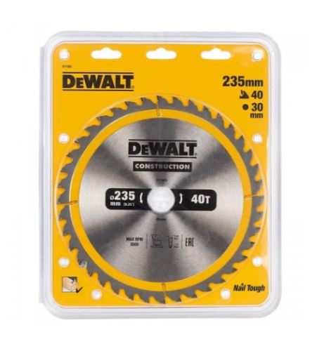 DeWALT Lame de scie ATB 10° 235 x 30 mm, 40 dents DT1955