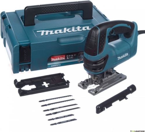 MAKITA Scie alternative avec régulation, pré-oscillation et lumière, 720 W, Makpac 4350FCTJ