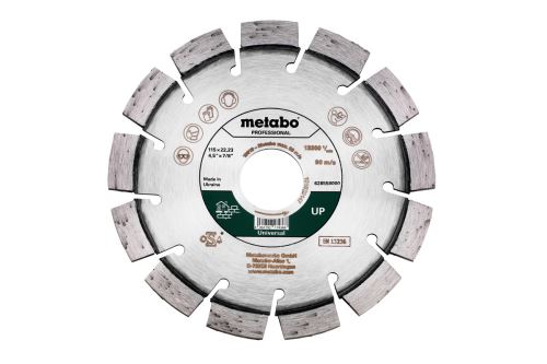 METABO Disque à tronçonner diamanté Dia-TS 115x22,23 mm - UP, Universel, Professionnel 628558000