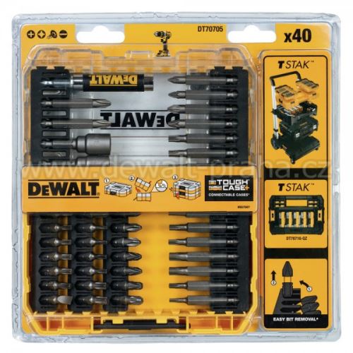 Jeu d'embouts DeWALT (45 pièces) DT70705