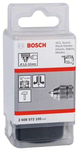 BOSCH Mandrins à serrage rapide jusqu'à 13 mm 1,5-13 mm, 1/2" – 20 2608572105