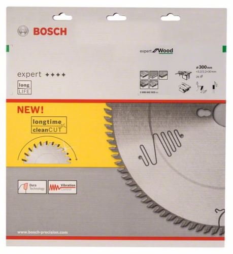 BOSCH Lame de scie Expert pour le bois 300 x 30 x 3,2 mm, 26 2608642503