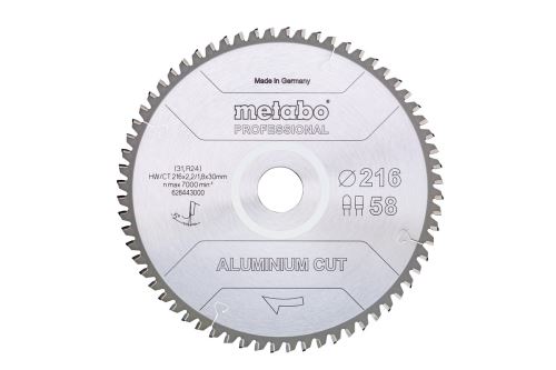 METABO Lame de scie 216 x 30 mm, 58 dents 628443000