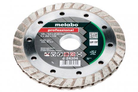 METABO Disque à fraiser diamanté, 125 x 6 x 22,23 mm, "PROFESSIONAL", "UP-TP" 624304000