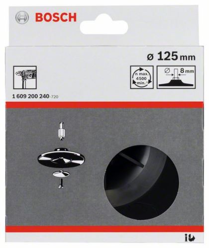 BOSCH Plaque d'appui 125 mm, 8 mm 1609200240