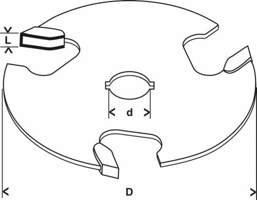 BOSCH Disque de coupe 8 mm, D1 50,8 mm, L 4 mm, G 8 mm 2608629387