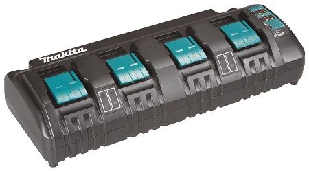 Chargeur MAKITA Li-ion LXT DC18SF 14,4-18V quadruple pour charge standard 196426-3