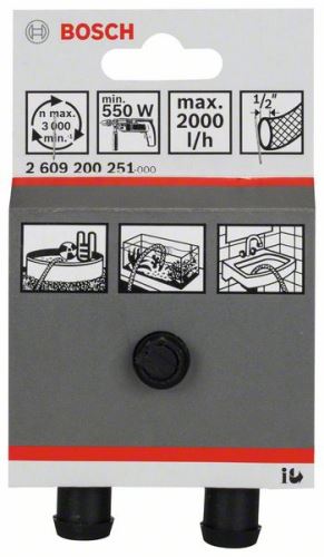 BOSCH Pompe à eau 2000 l/h, 1/2", 4 m, 40 m, 30 Sec. 2609200251