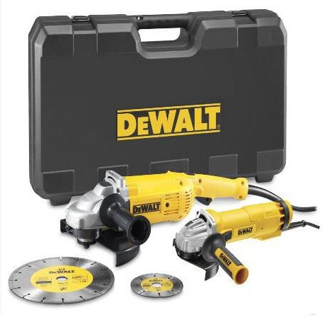 DEWALT Jeu de meuleuses d'angle 230 + 125 mm DWE492SDT