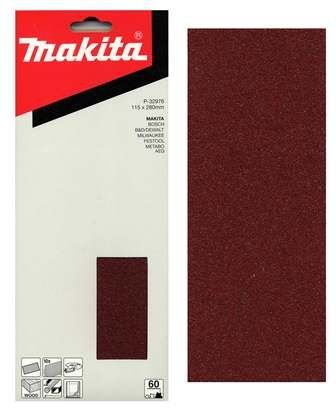 Papier abrasif MAKITA 115x280 mm K120, 10 pièces P-36289