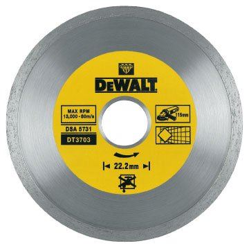 Disque DeWALT DIA pour coupe à sec de matériaux durs 125 mm DT3713