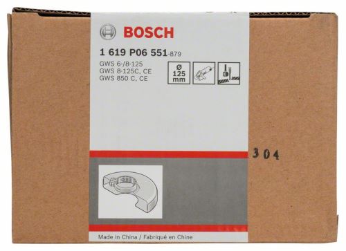 BOSCH Housse de protection avec plaque de recouvrement 125 mm 1619P06551