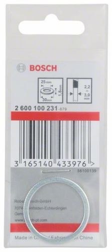 BOSCH Bague de réduction pour lames de scie 30 x 25 x 1,8 mm 2600100231