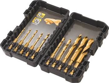 Jeu de forets à métaux DeWALT Titanium avec tige hexagonale (10 pièces) DT50050