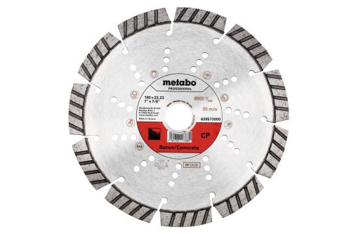 METABO Disque à tronçonner diamanté Dia-TS 180x22,23mm - CP, Béton, Professionnel 628573000