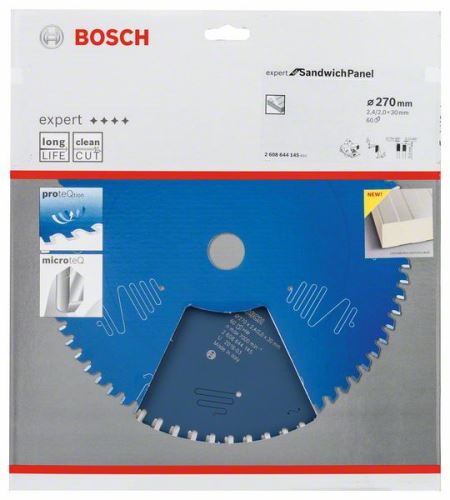 BOSCH Lame de scie Expert pour panneau sandwich 270 x 30 x 2,4 mm, 60 2608644145