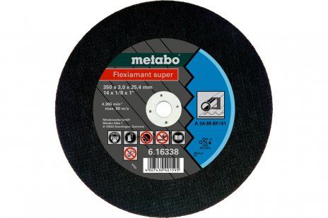 METABO Disque abrasif Flexiamant SUPER 400 x 3,0 x 25,4 acier, TF 41 616215000