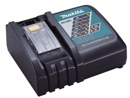 Chargeur MAKITA Ni-MH/Li-ion LXT DC18RC 7,2-18V pour charge rapide, emballage plastique 630718-5