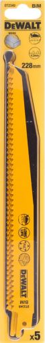 DeWALT Lame de scie pour bois avec clous 228 mm, coupes rapides (5 pcs) DT2349