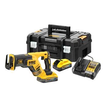 Scie alternative sans fil DeWALT, 2x batterie POWERSTACK 5Ah DCS367H2T