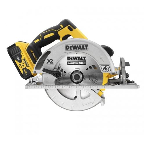 DeWALT Scie circulaire sans fil XR 184 mm, 2x 5,0 Ah Li-Ion, en coffret TSTAK DCS572P2