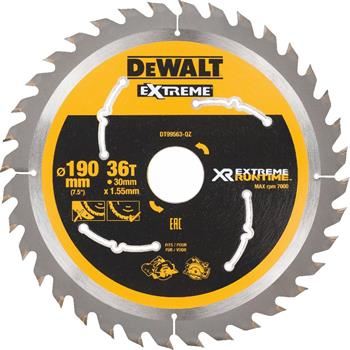 Lame de scie DeWALT (idéale pour les scies FLEXVOLT) 190 x 30 mm, 36 dents DT99563