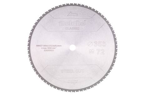 METABO Lame de scie 355 x 25,4 mm - 72 dents 628669000