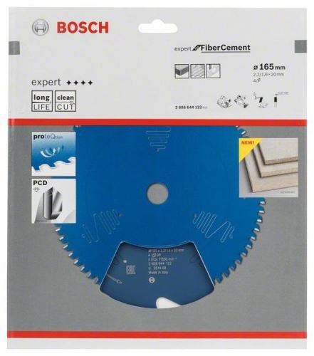 BOSCH Lame de scie Expert pour fibrociment 165 x 20 x 2,2 mm, 4 2608644122